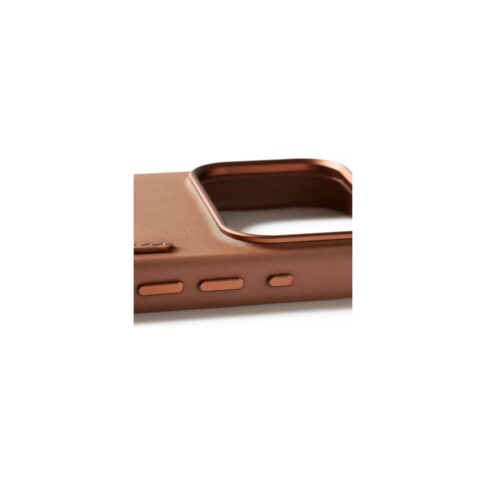 Etui Mujjo Wallet Leather Case do Apple iPhone 17 Pro MagSafe (tan)