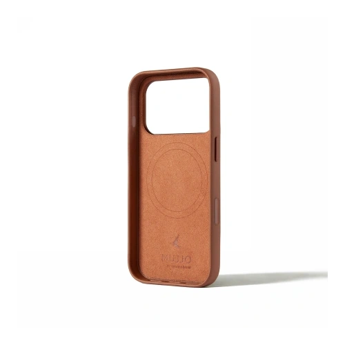 Etui Mujjo Wallet Leather Case do Apple iPhone 17 Pro MagSafe (tan)