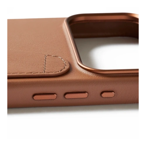 Etui Mujjo Wallet Leather Case do Apple iPhone 17 Pro Max MagSafe (tan)