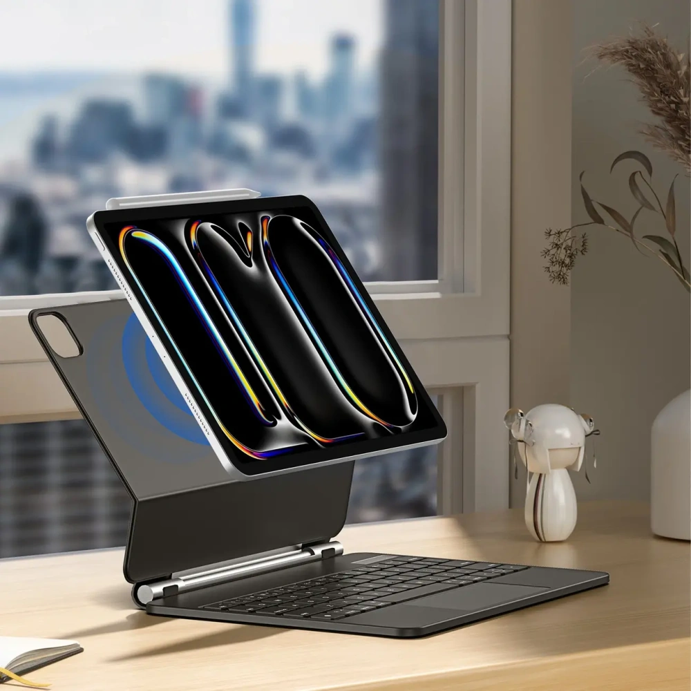 Etui Dux Ducis Keyboard (MK Series) z klawiaturą Bluetooth do Apple iPad Pro 11" 2024 czarna
