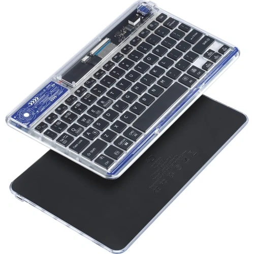 Klawiatura Dux Ducis Keyboard (CK Series) bezprzewodowa do laptopa / tabletu / telefonu przezroczysta