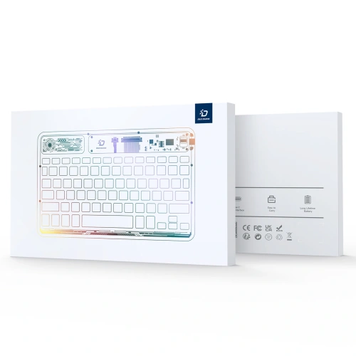 Klawiatura Dux Ducis Keyboard (CK Series) bezprzewodowa do laptopa / tabletu / telefonu przezroczysta
