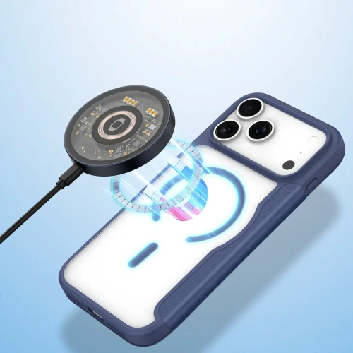 Etui z klapką Dux Ducis Skin X Pro do Apple iPhone 17 Pro MagSafe niebieskie