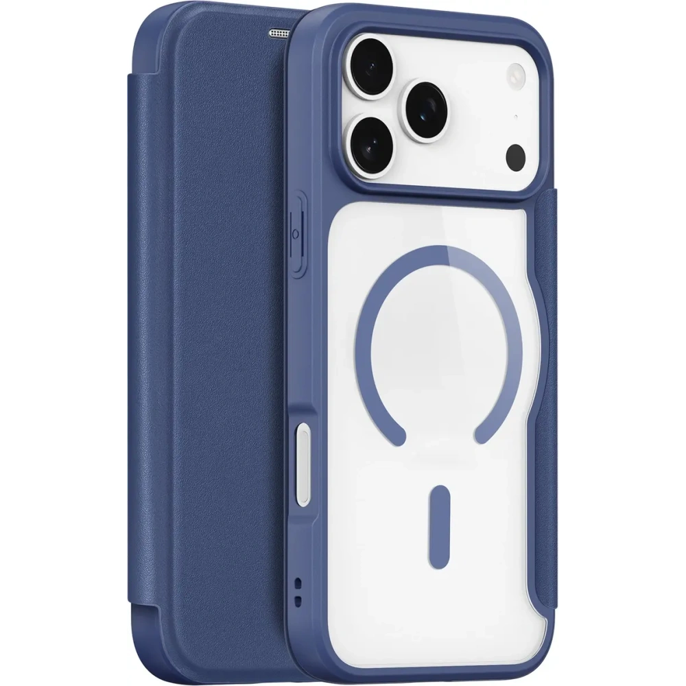 Etui z klapką Dux Ducis Skin X Pro do Apple iPhone 17 Pro Max MagSafe niebieskie