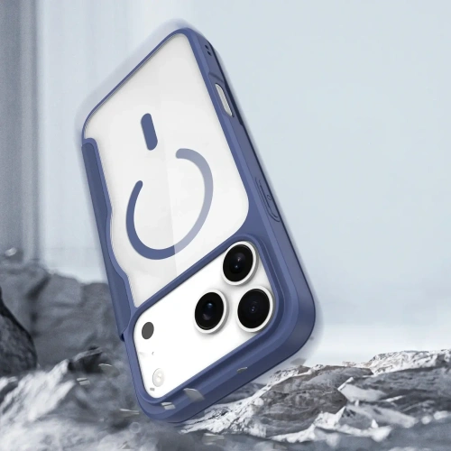 Etui z klapką Dux Ducis Skin X Pro do Apple iPhone 17 Pro Max MagSafe niebieskie