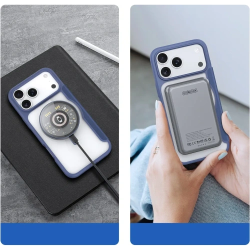 Etui z klapką Dux Ducis Skin X Pro do Apple iPhone 17 Pro Max MagSafe niebieskie