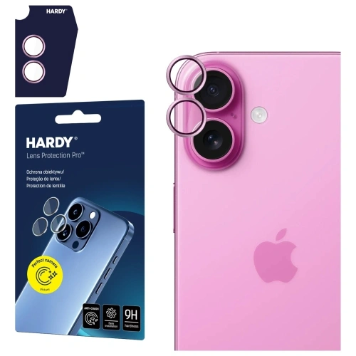 Ochrona na obiektyw aparatu 3MK HARDY Lens Protection Pro do Apple iPhone 17 fioletowy
