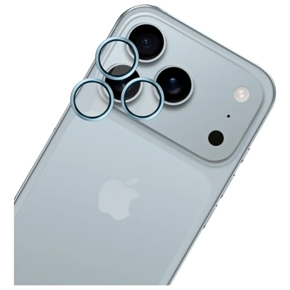 Ochrona na obiektyw aparatu 3MK HARDY Lens Protection Pro do Apple iPhone 17 Pro / 17 Pro Max niebieski