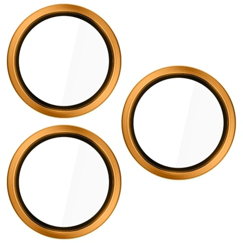 Ochrona na obiektyw aparatu 3MK HARDY Lens Protection Pro do Apple iPhone 17 Pro / 17 Pro Max pomarańczowy