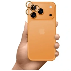 Ochrona na obiektyw aparatu 3MK HARDY Lens Protection Pro do Apple iPhone 17 Pro / 17 Pro Max pomarańczowy
