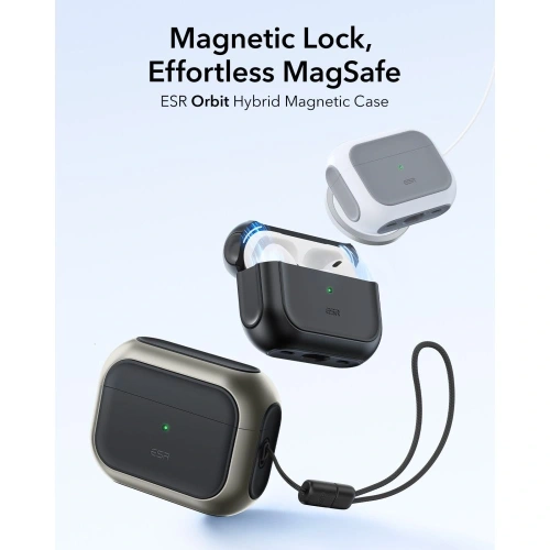 Etui ESR Orbit HaloLock MagSafe do Apple AirPods Pro 3 Titanium