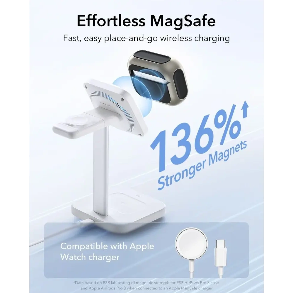 Etui ESR Orbit HaloLock MagSafe do Apple AirPods Pro 3 Titanium