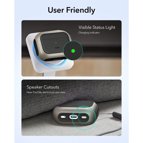 Etui ESR Orbit HaloLock MagSafe do Apple AirPods Pro 3 Titanium