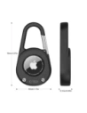 Etui Tech-Protect Slidelock Carabiner Keychain do Apple AirTag 1 / 2 Black