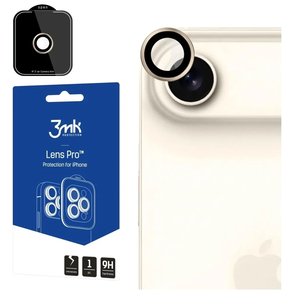 Ochrona na obiektyw aparatu 3MK Lens Protection Pro do Apple iPhone Air złoty