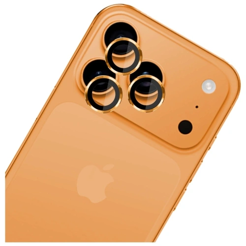 Ochrona na obiektyw aparatu 3MK Lens Protection Pro do Apple iPhone 17 Pro / 17 Pro Max pomarańczowy
