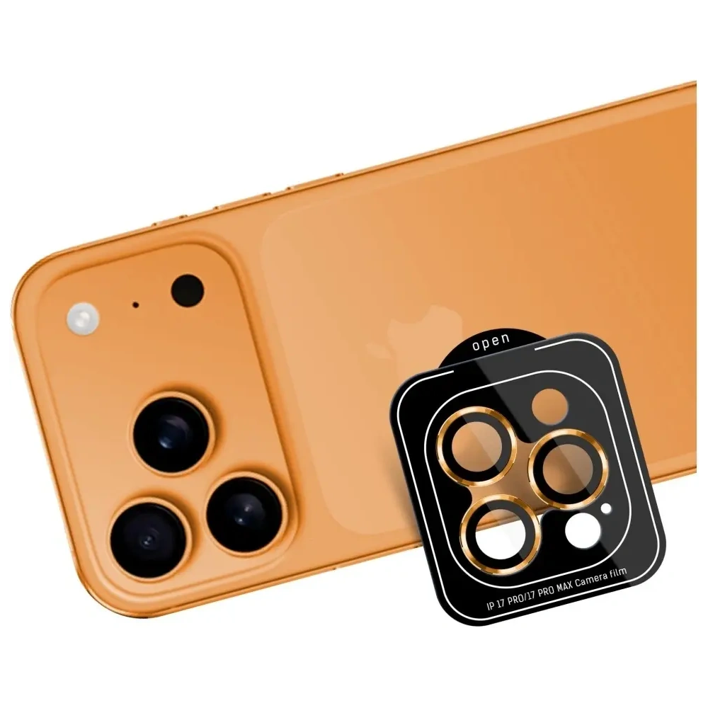 Ochrona na obiektyw aparatu 3MK Lens Protection Pro do Apple iPhone 17 Pro / 17 Pro Max pomarańczowy