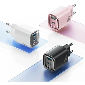 [CR] Ładowarka sieciowa USAMS CC229 USB-A, USB-C 30W GaN Fast Charging XC Series czarny/black