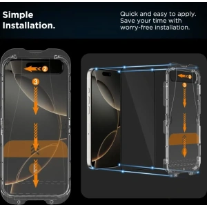 [CR] Szkło hartowane Tech-Protect Quick Set+ Apple iPhone 16 Pro Black