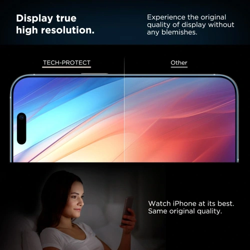 [CR] Szkło hartowane Tech-Protect Quick Set+ Apple iPhone 16 Pro Black