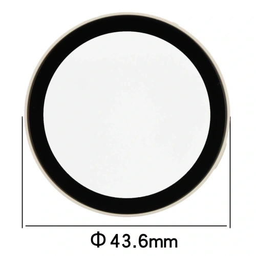 Etui ze szkłem do zegarka Bizon Case+Glass Watch do Huawei Watch GT6 41mm beżowe