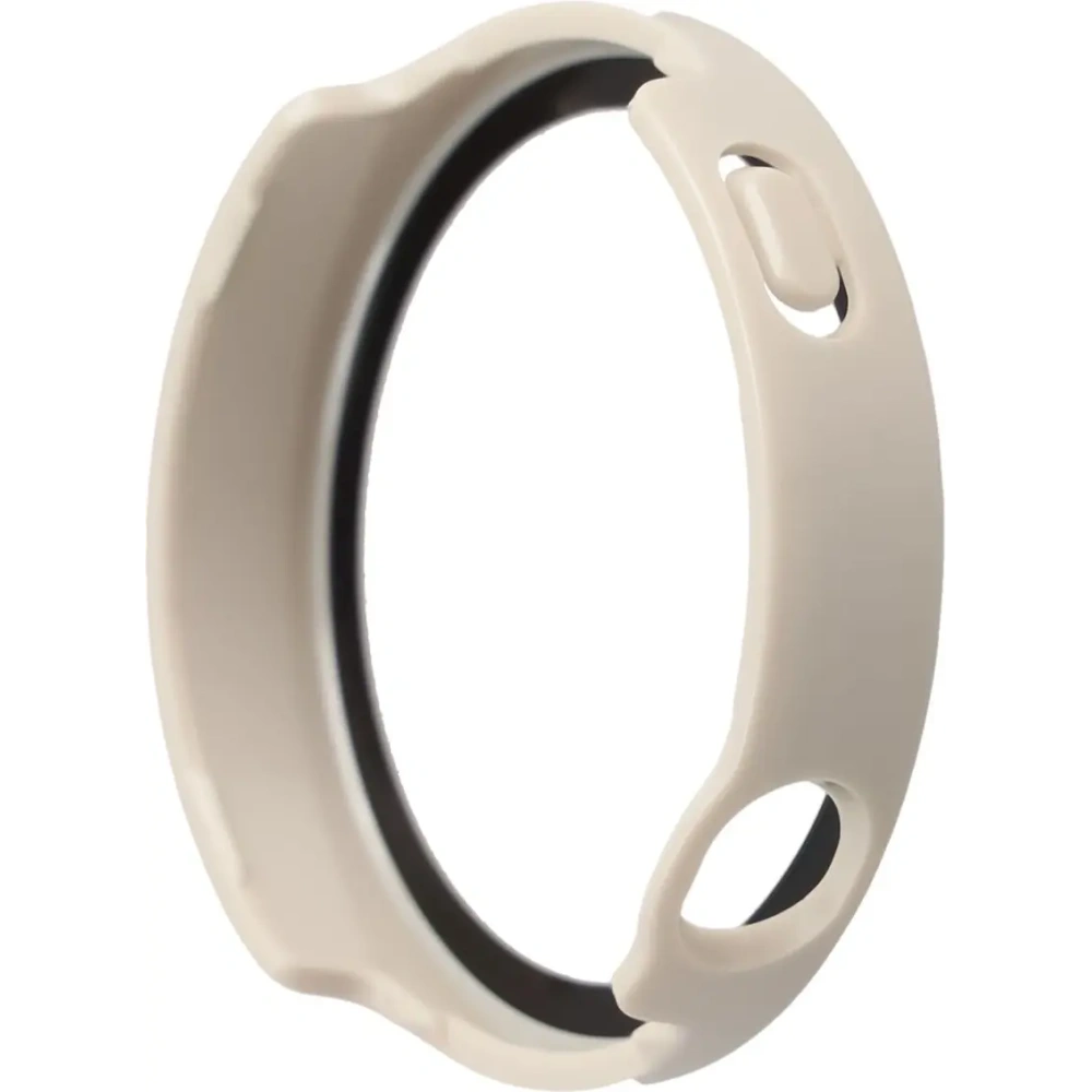 Etui ze szkłem do zegarka Bizon Case+Glass Watch do Huawei Watch GT6 41mm beżowe