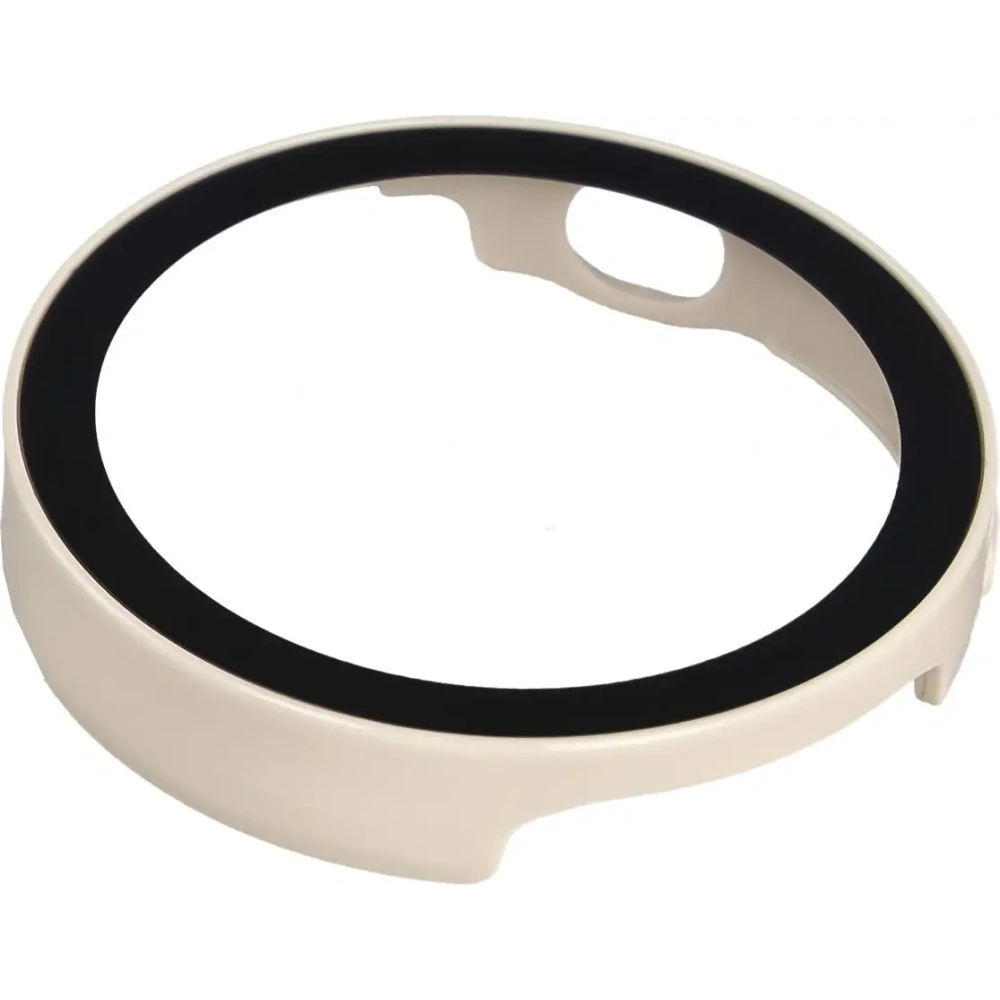 Etui ze szkłem do zegarka Bizon Case+Glass Watch do Huawei Watch GT6 41mm beżowe