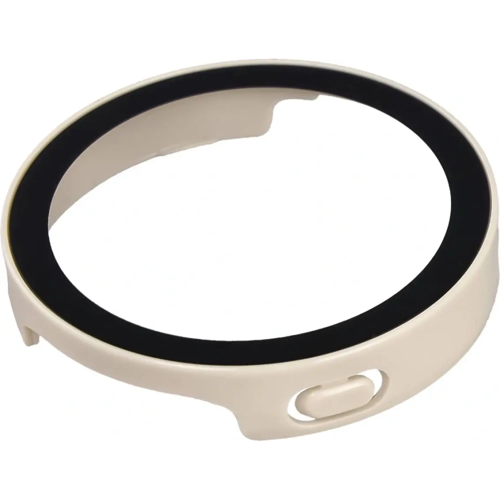 Etui ze szkłem do zegarka Bizon Case+Glass Watch do Huawei Watch GT6 41mm beżowe