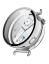 Etui ze szkłem do zegarka Bizon Case+Glass Watch do Huawei Watch GT6 41mm satynowo srebrne