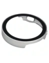 Etui ze szkłem do zegarka Bizon Case+Glass Watch do Huawei Watch GT6 41mm satynowo srebrne