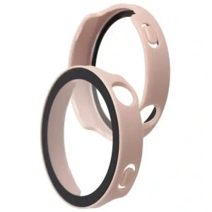 Etui ze szkłem do zegarka Bizon Case+Glass Watch do Huawei Watch GT6 41mm różowe