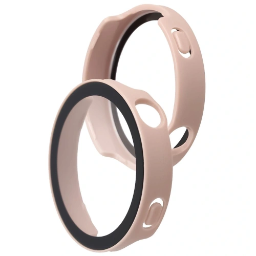 Etui ze szkłem do zegarka Bizon Case+Glass Watch do Huawei Watch GT6 41mm różowe