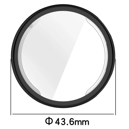 Etui z osłoną ekranu Bizon Case Watch Felipe do Huawei Watch GT6 41mm czarne