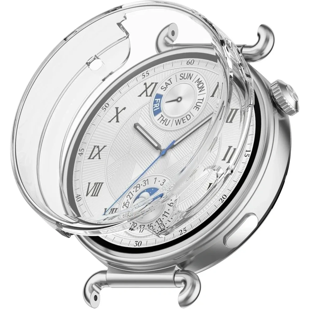 Etui z osłoną ekranu Bizon Case Watch Felipe do Huawei Watch GT6 41mm przeźroczyste