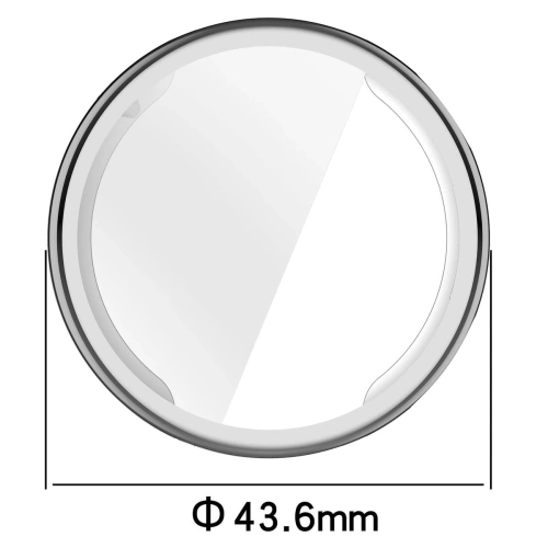 Etui z osłoną ekranu Bizon Case Watch Felipe do Huawei Watch GT6 41mm srebrne