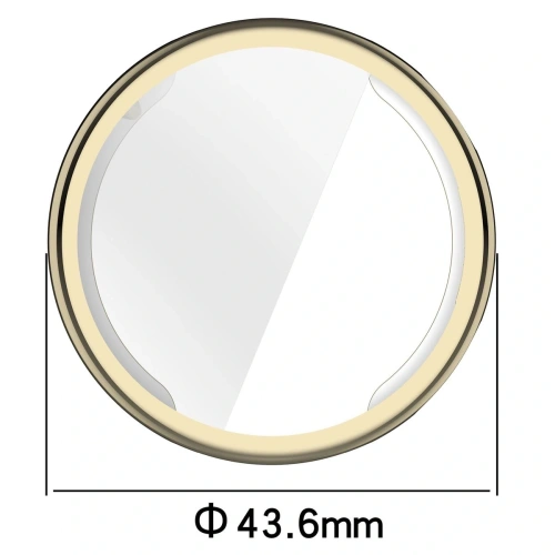 Etui z osłoną ekranu Bizon Case Watch Felipe do Huawei Watch GT6 41mm złote