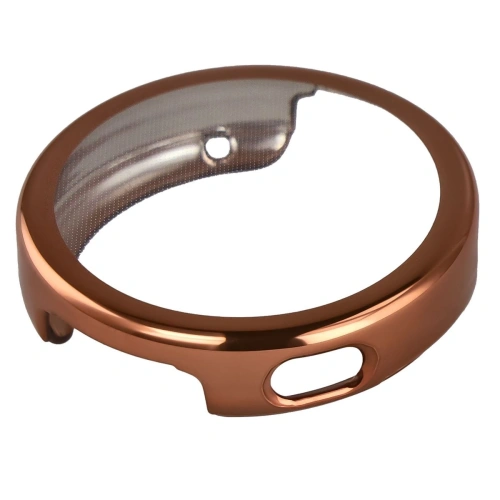 Etui z osłoną ekranu Bizon Case Watch Felipe do Huawei Watch GT6 41mm różowozłote