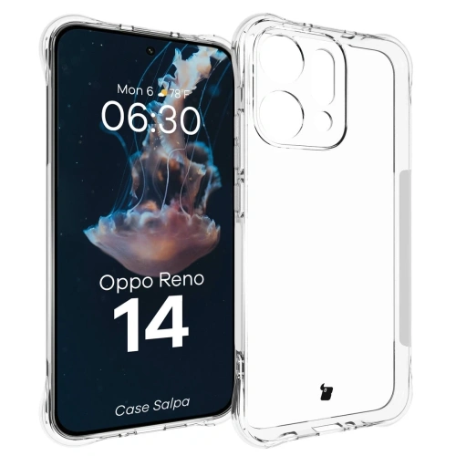 Elastyczne etui Bizon Case Salpa do Oppo Reno 14 przezroczyste