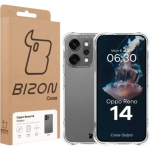 Elastyczne etui Bizon Case Salpa do Oppo Reno 14 przezroczyste
