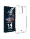 Elastyczne etui Bizon Case Salpa do Oppo Reno 14 F / 14 FS przezroczyste
