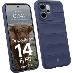 Pancerne etui Bizon Case Tur do Oppo Reno 14 F / 14 FS granatowe