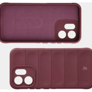 Pancerne etui Bizon Case Tur do Oppo Reno 14 F / 14 FS burgundowe