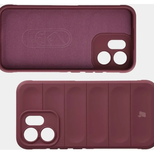 Pancerne etui Bizon Case Tur do Oppo Reno 14 F / 14 FS burgundowe