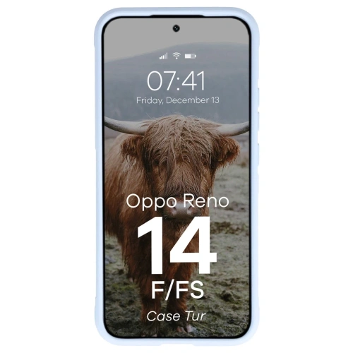 Pancerne etui Bizon Case Tur do Oppo Reno 14 F / 14 FS jasnoniebieskie