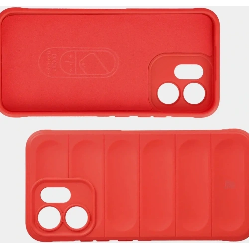 Pancerne etui Bizon Case Tur do Oppo Reno 14 F / 14 FS czerwone