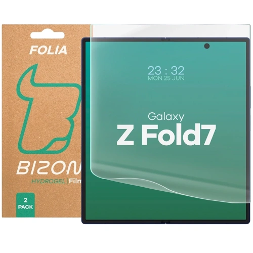 Folia hydrożelowa na środkowy ekran Bizon Glass Hydrogel Mid Duo do Samsung Galaxy Z Fold7 [2 PACK]