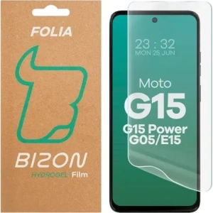 Folia hydrożelowa na ekran Bizon Glass Hydrogel Front do Motorola Moto G15 / G15 Power / G05 / E15