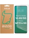Folia hydrożelowa na ekran Bizon Glass Hydrogel Front do Xiaomi Redmi Note 14 4G / 14 5G / POCO M7 Pro 5G