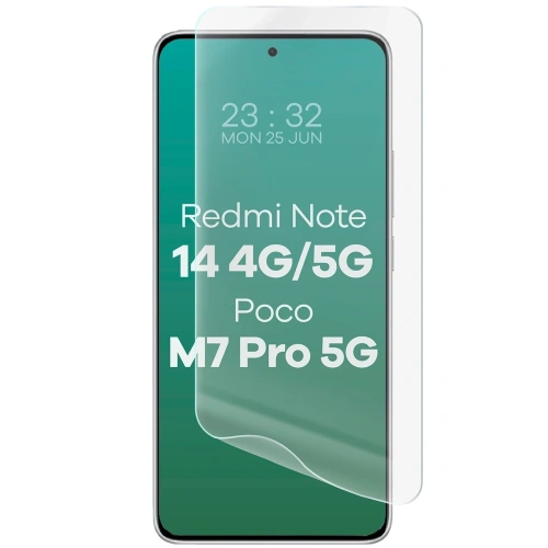 Folia hydrożelowa na ekran Bizon Glass Hydrogel Front do Xiaomi Redmi Note 14 4G / 14 5G / POCO M7 Pro 5G