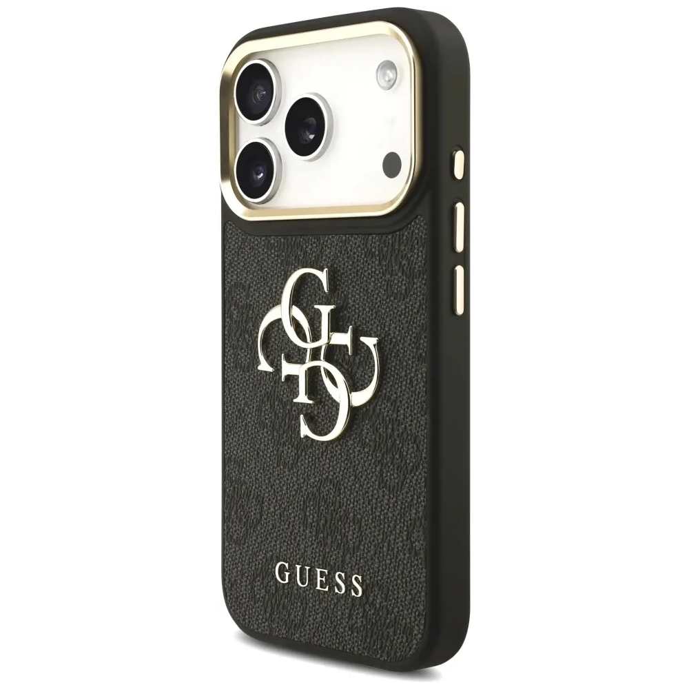 Etui Guess 4G Big 4G Classic Logo Big Strap Metal Buttons do Apple iPhone 17 Pro czarny